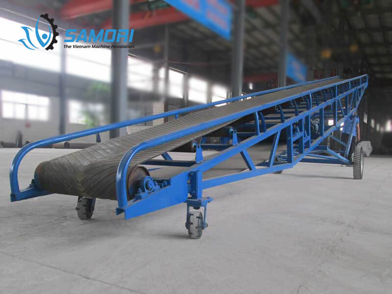 Dây chuyền băng tải cao su dùng trong các nhà máy
