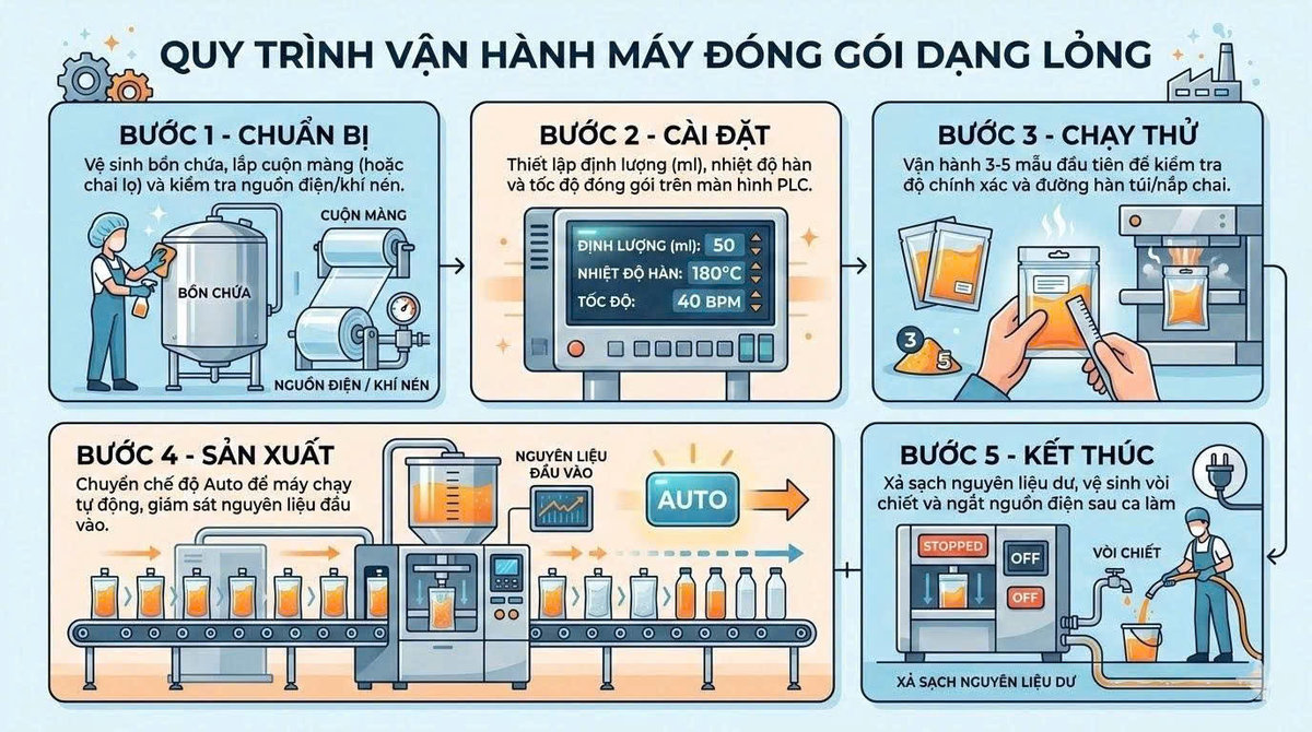 Máy đóng gói dạng lỏng chuyên nghiệp