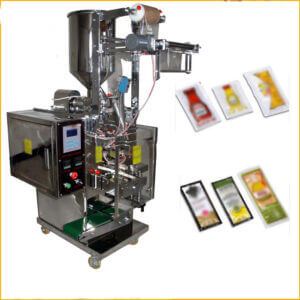 Máy sản xuất gói mẫu dầu gội, sữa tắm ...