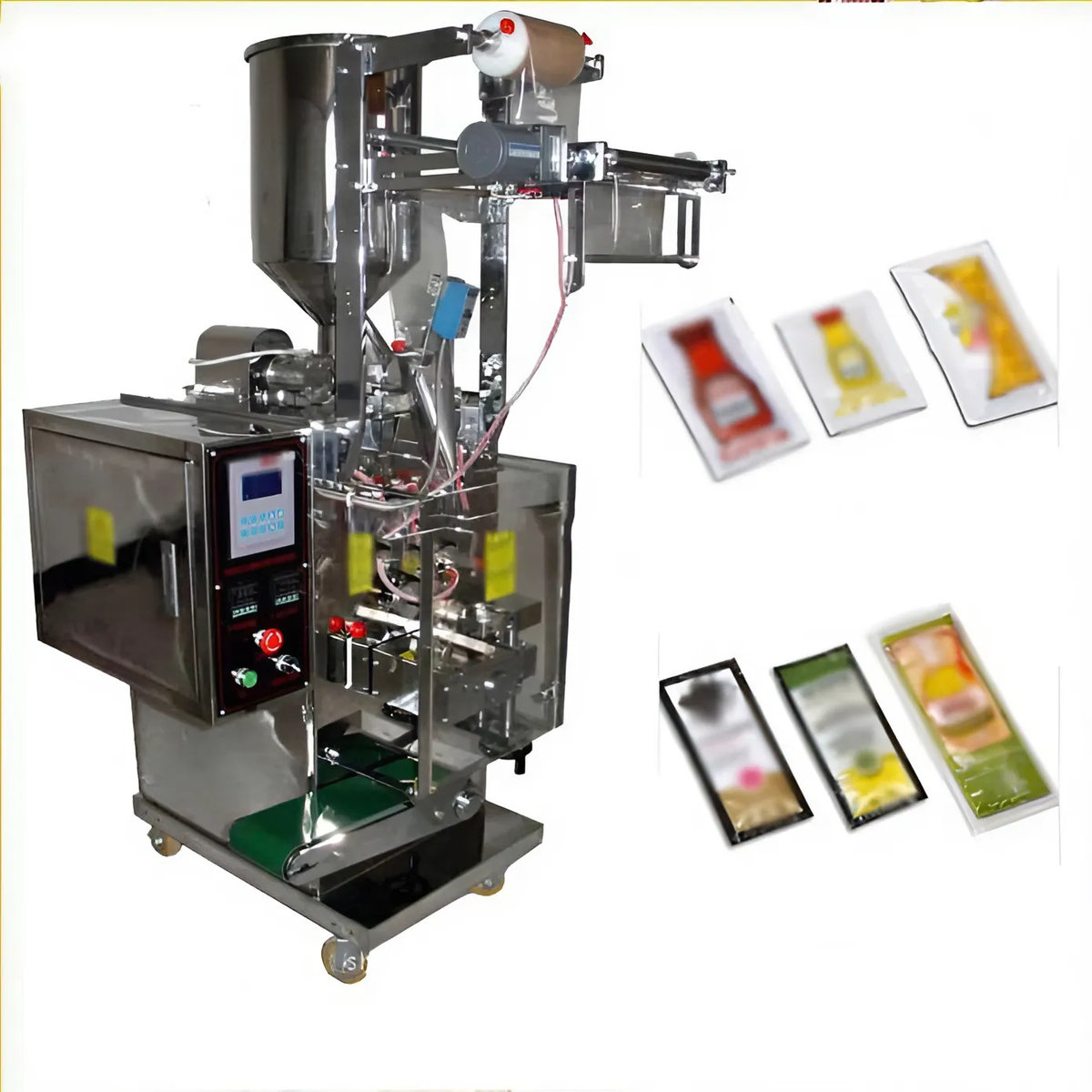 Máy đóng gói dầu gội, sữa tắm tích hợp cân định lượng chuẩn