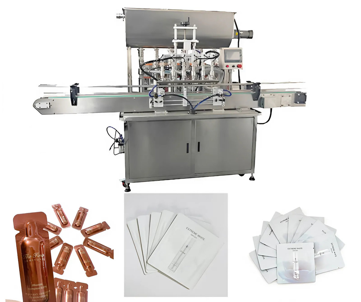 Cận cảnh máy đóng gói dạng lỏng đẹp, tốc độ cao