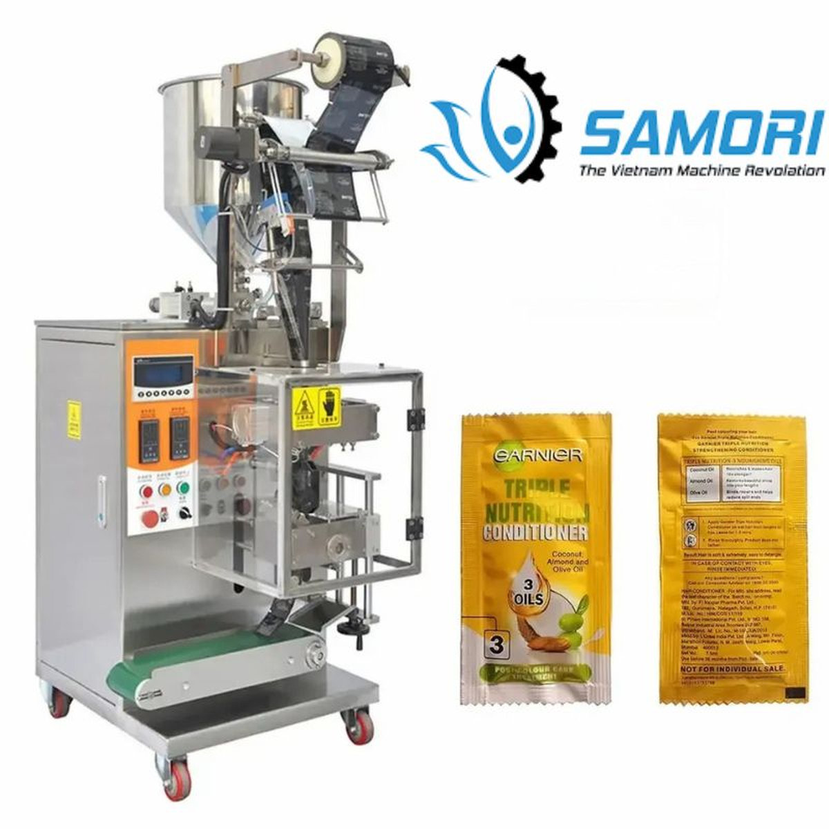 Máy đóng gói sữa tắm chính hãng