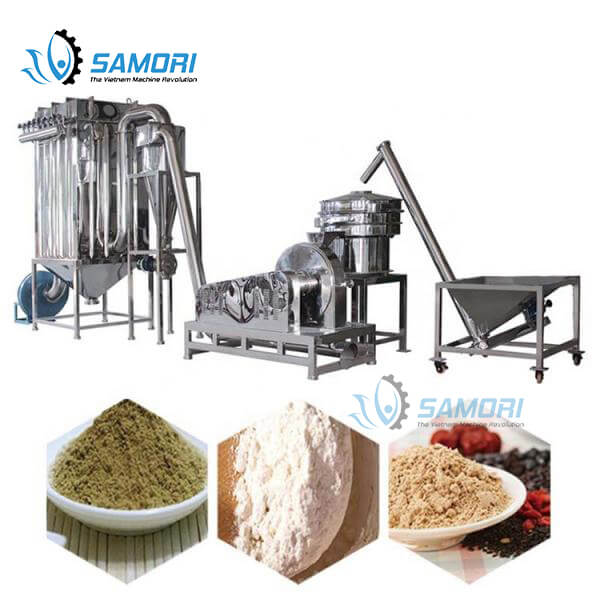 Các mẫu máy trong dây chuyền sản xuất bột