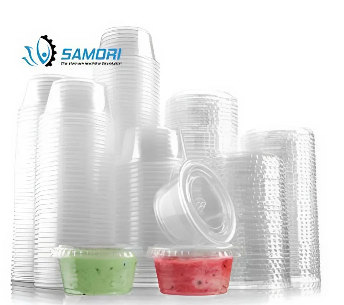 Máy đóng gói ly nhựa sản xuất ra các sản phẩm đựng cháo ăn liền