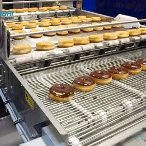 Dây chuyền sản xuất bánh donut do samori chế tạo