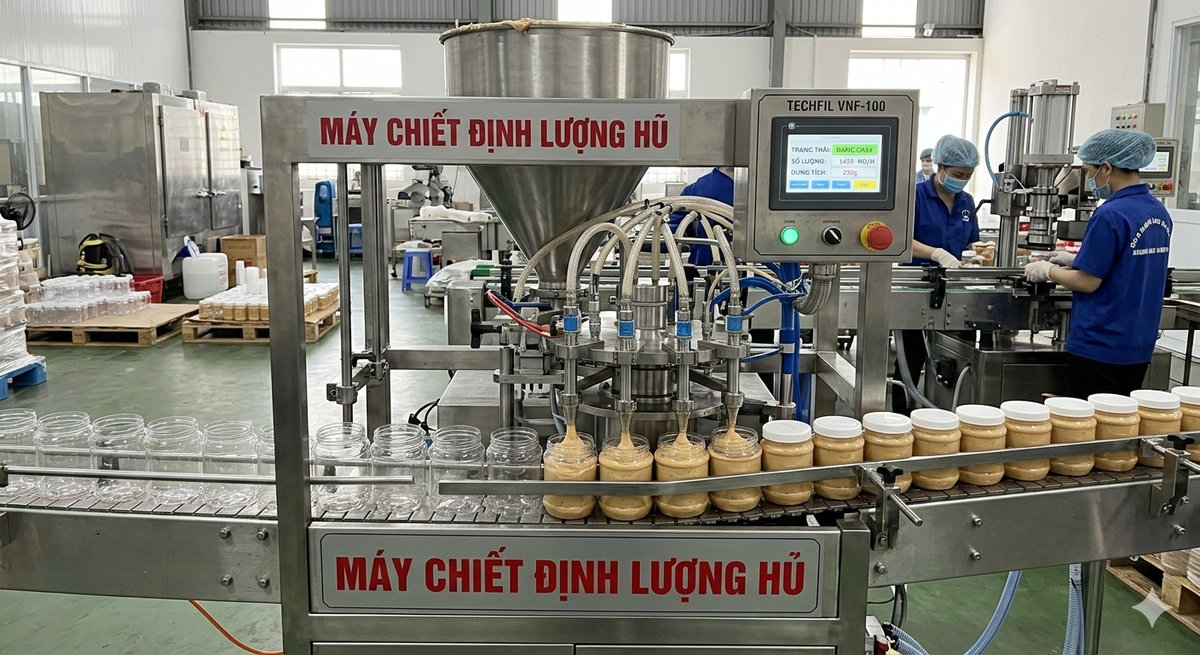 Máy chiết định lượng hũ giá tốt