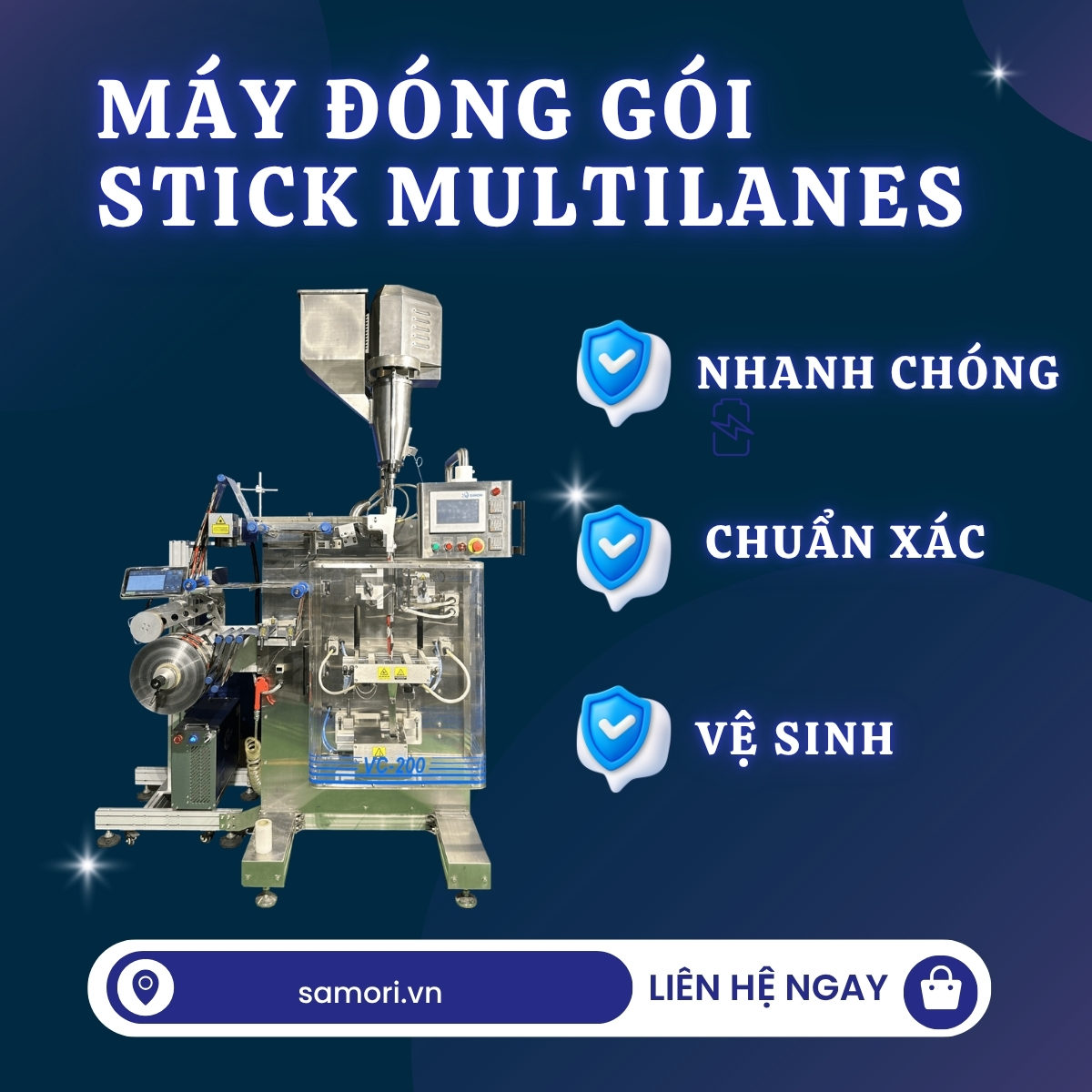 may dong goi stick mutilanes Máy đóng gói stick Mutilanes chất lượng cao