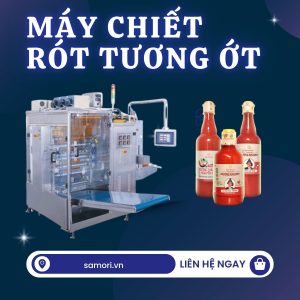 Máy chiết rót tương ớt, sốt ớt chất lượng cao