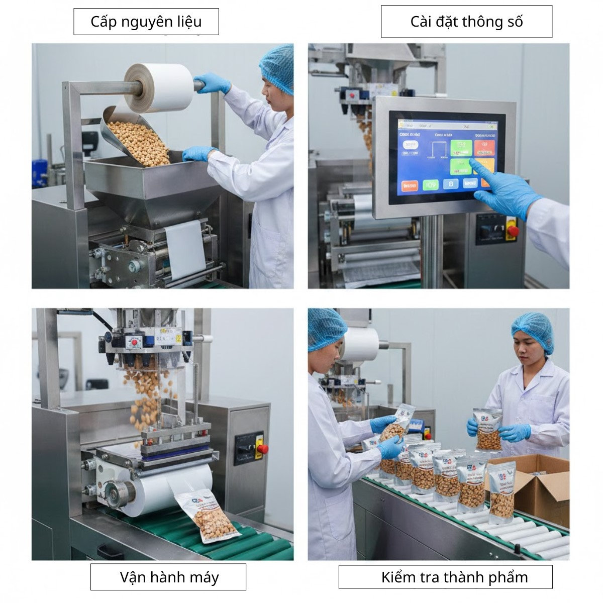 Máy đóng gói đậu phộng hiệu quả