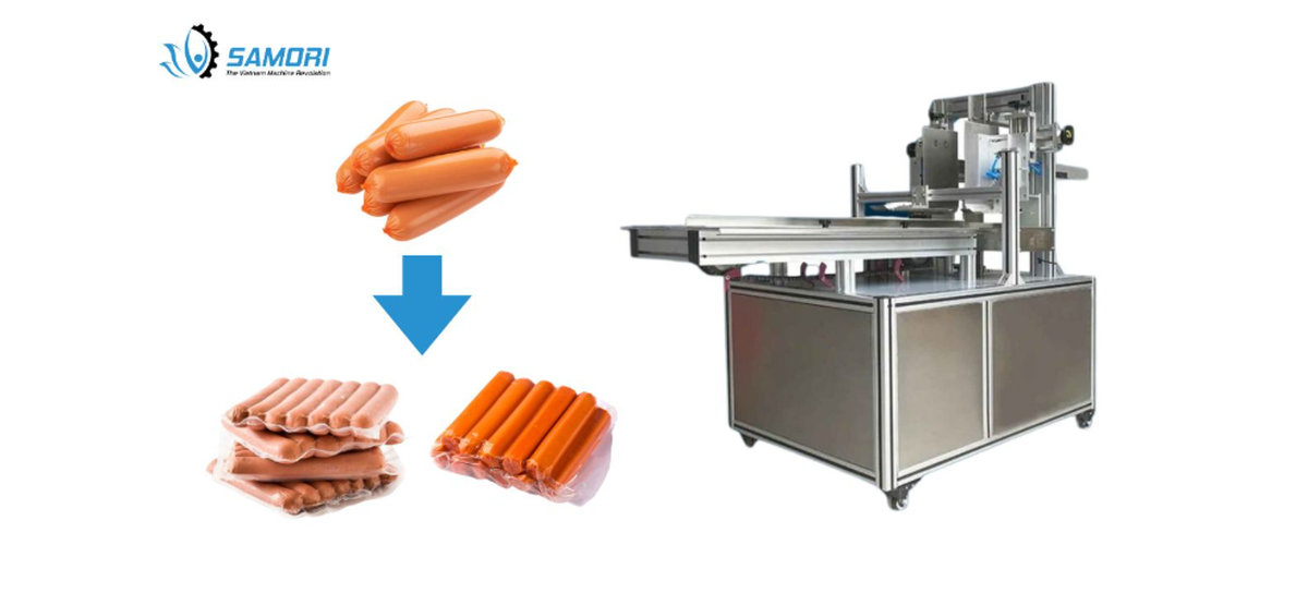 Máy đóng gói xúc xích tiệt trùng
