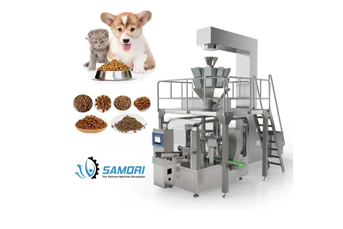 Máy đóng gói thức ăn cho mèo dạng khô