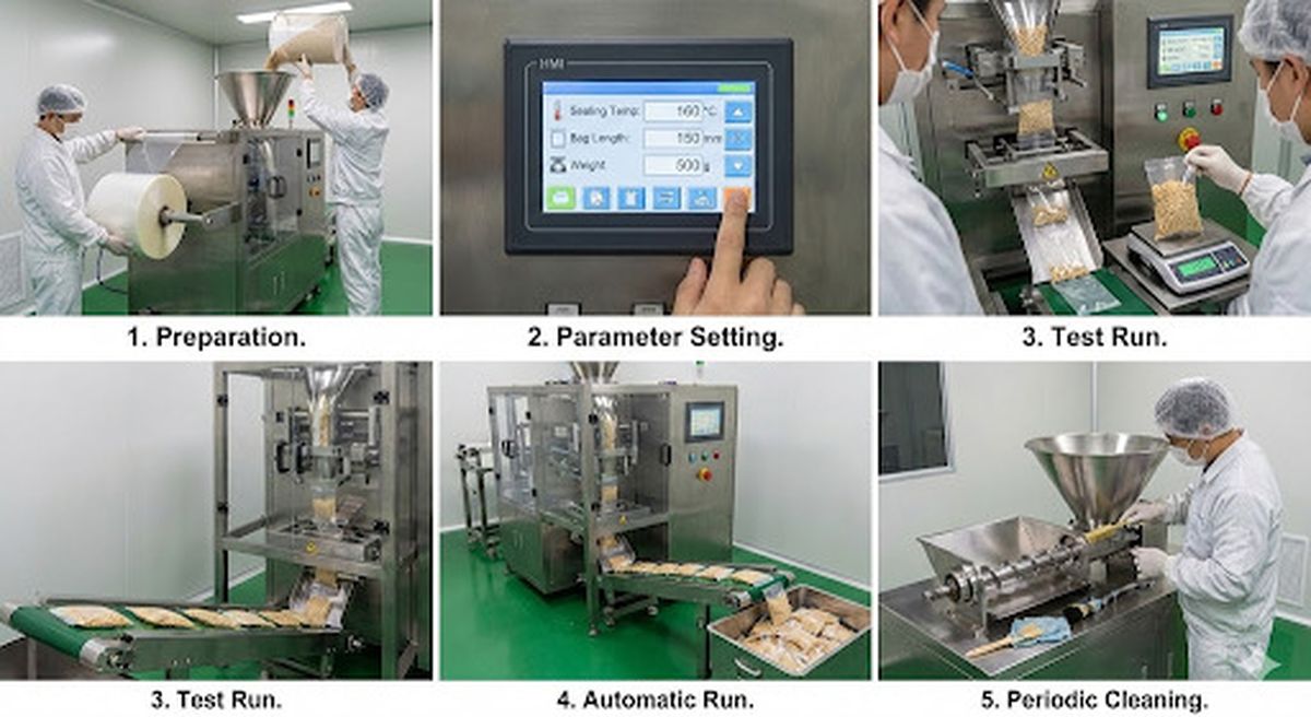 Cách dùng máy đóng gói bột ngũ cốc
