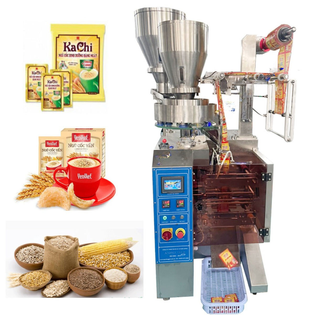 Máy đóng gói bột ngũ cốc được chính các kỹ sư tại Samori thiết kế