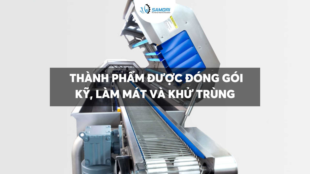 Thành phẩm được đóng gói kỹ, làm mát và khử trùng