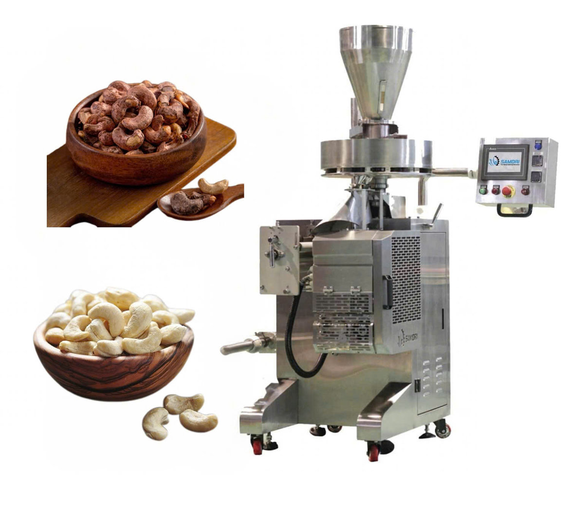 Máy đóng gói hạt điều giúp đảm bảo chất lượng và hiệu quả trước khi phân phối ra thị trường