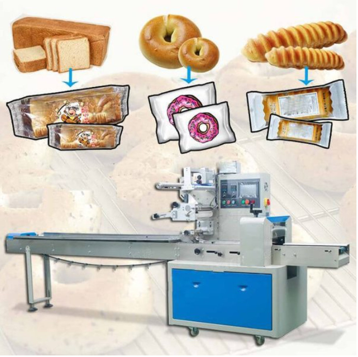 Máy đóng gói bánh mì tươi