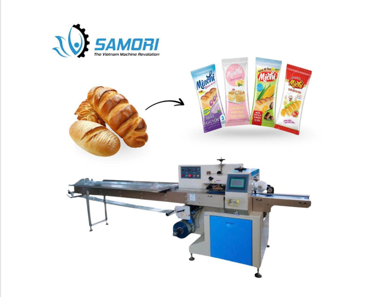 Máy đóng gói bánh mì tươi giá tốt