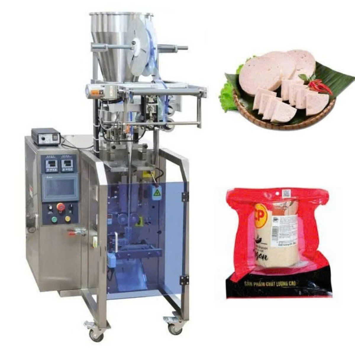 Máy đóng gói chả lụa bền