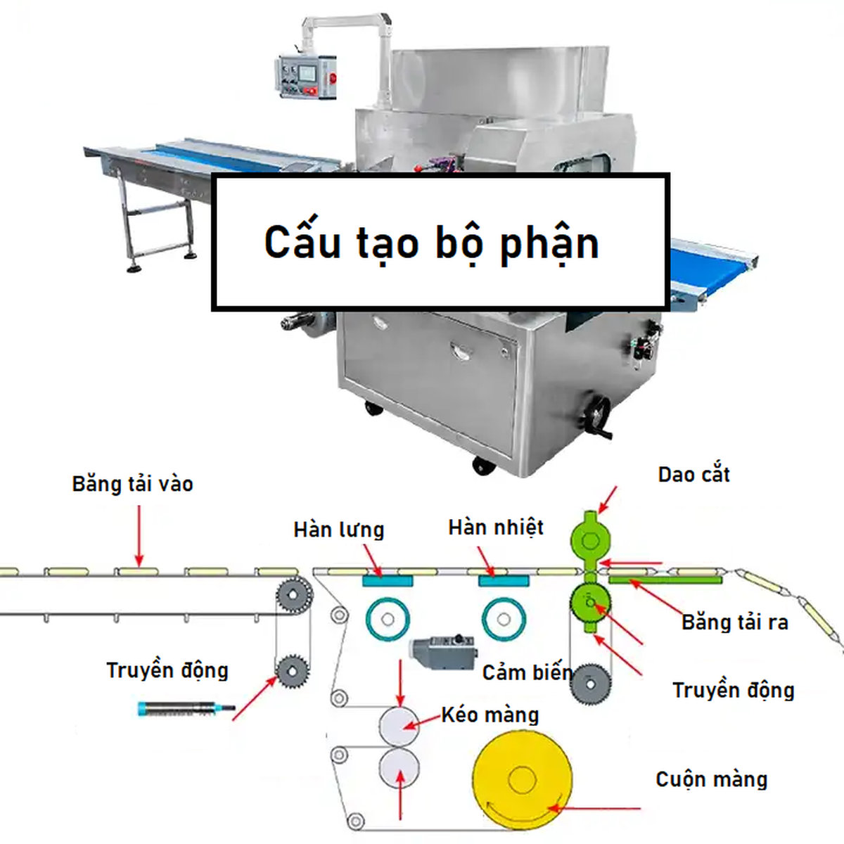 Máy đóng gói chả lụa chất lượng
