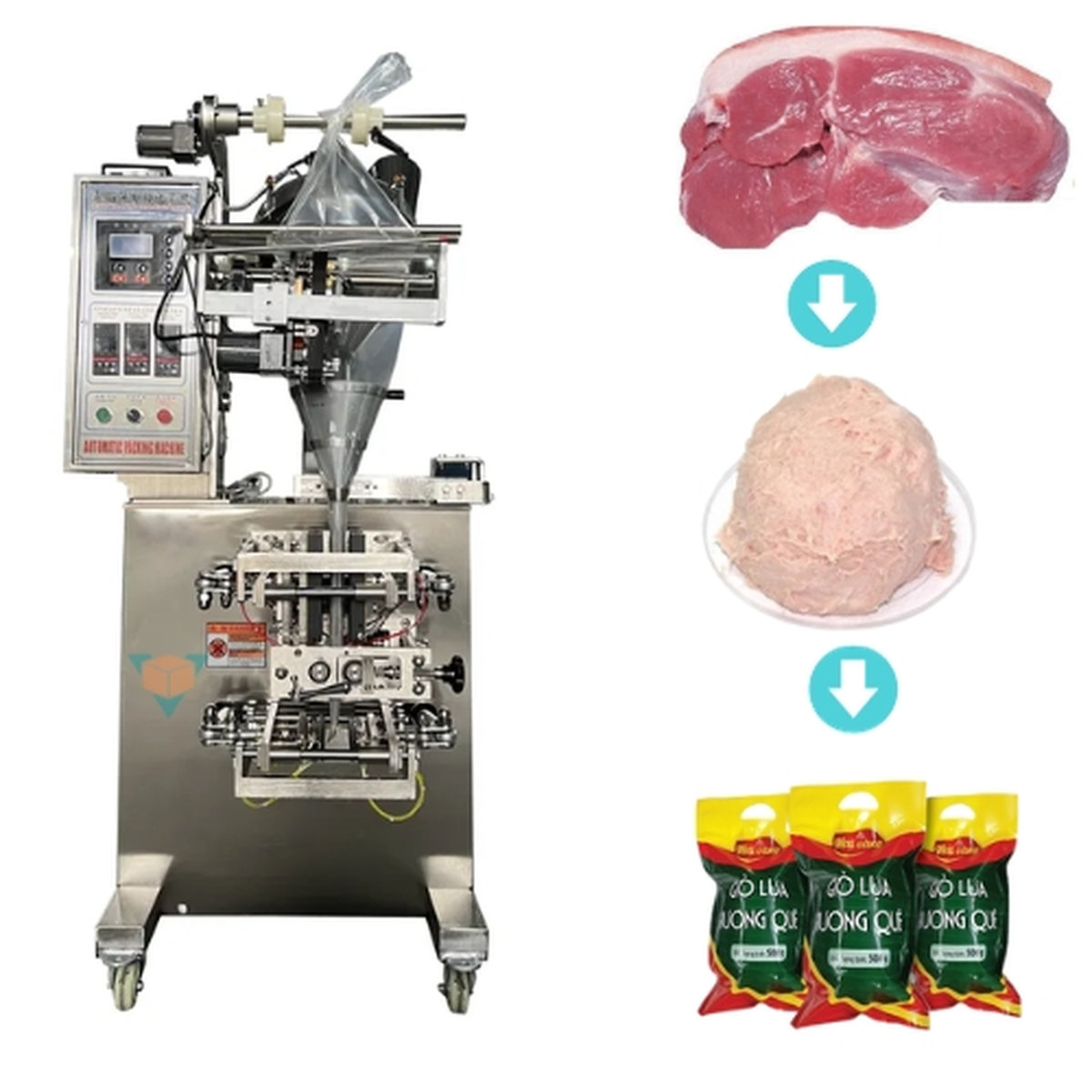 Máy đóng gói chả lụa tiện lợi