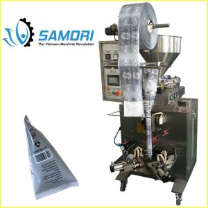 Máy đóng gói sữa chua dạng túi tam giác, chất lượng cao