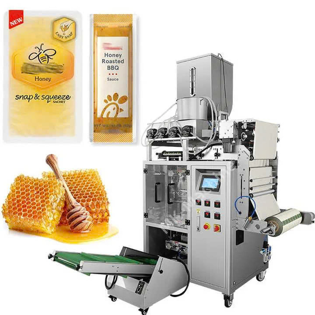 Mẫu máy đóng gói siro