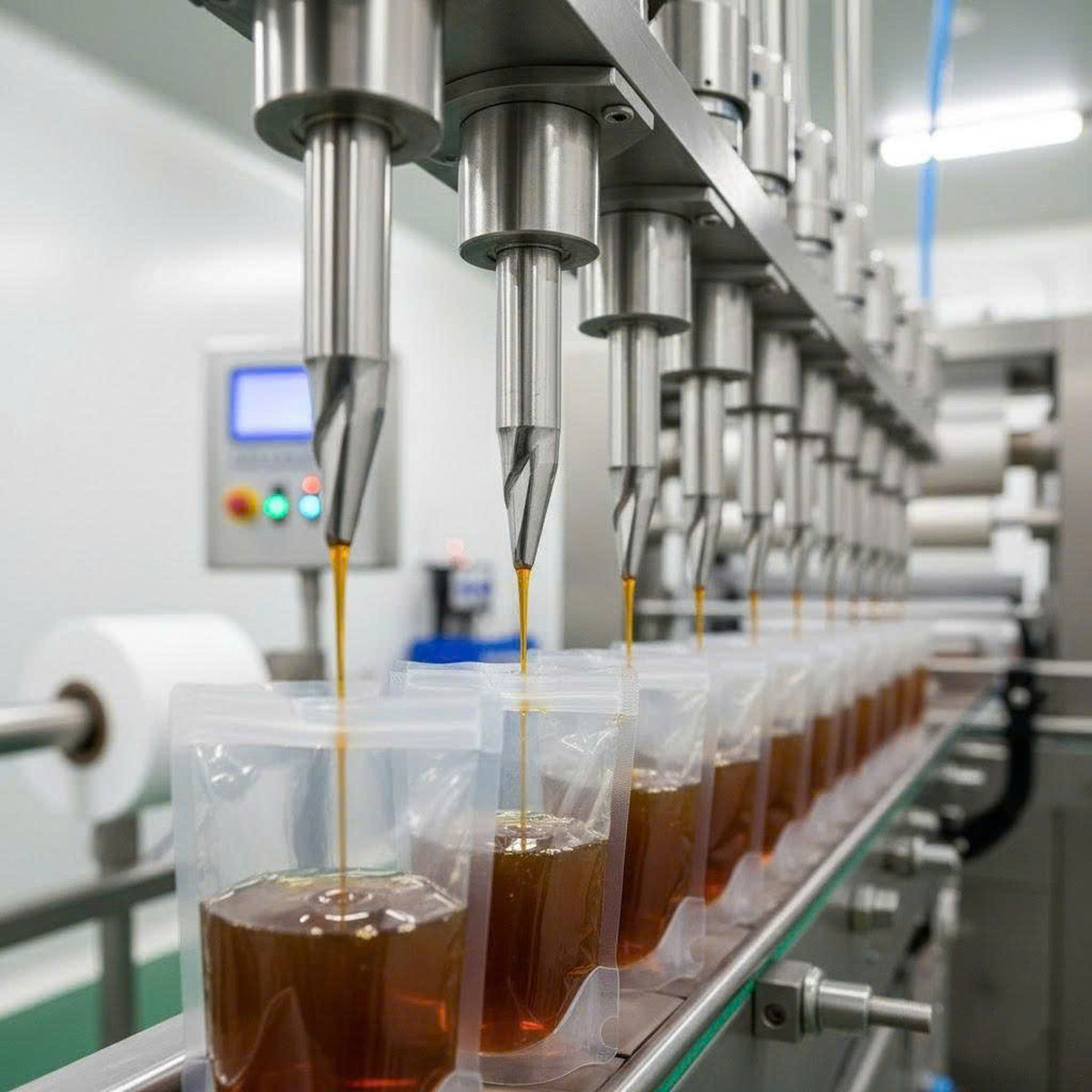 Máy đóng gói siro hiện đại