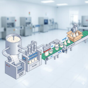 Máy đóng gói sữa chua bền bỉ