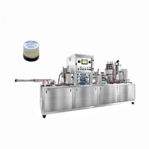 Máy đóng gói sữa chua đóng nắp