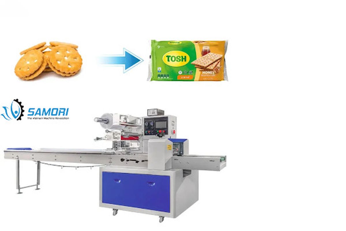 Máy đóng gói bánh quy giá tốt 