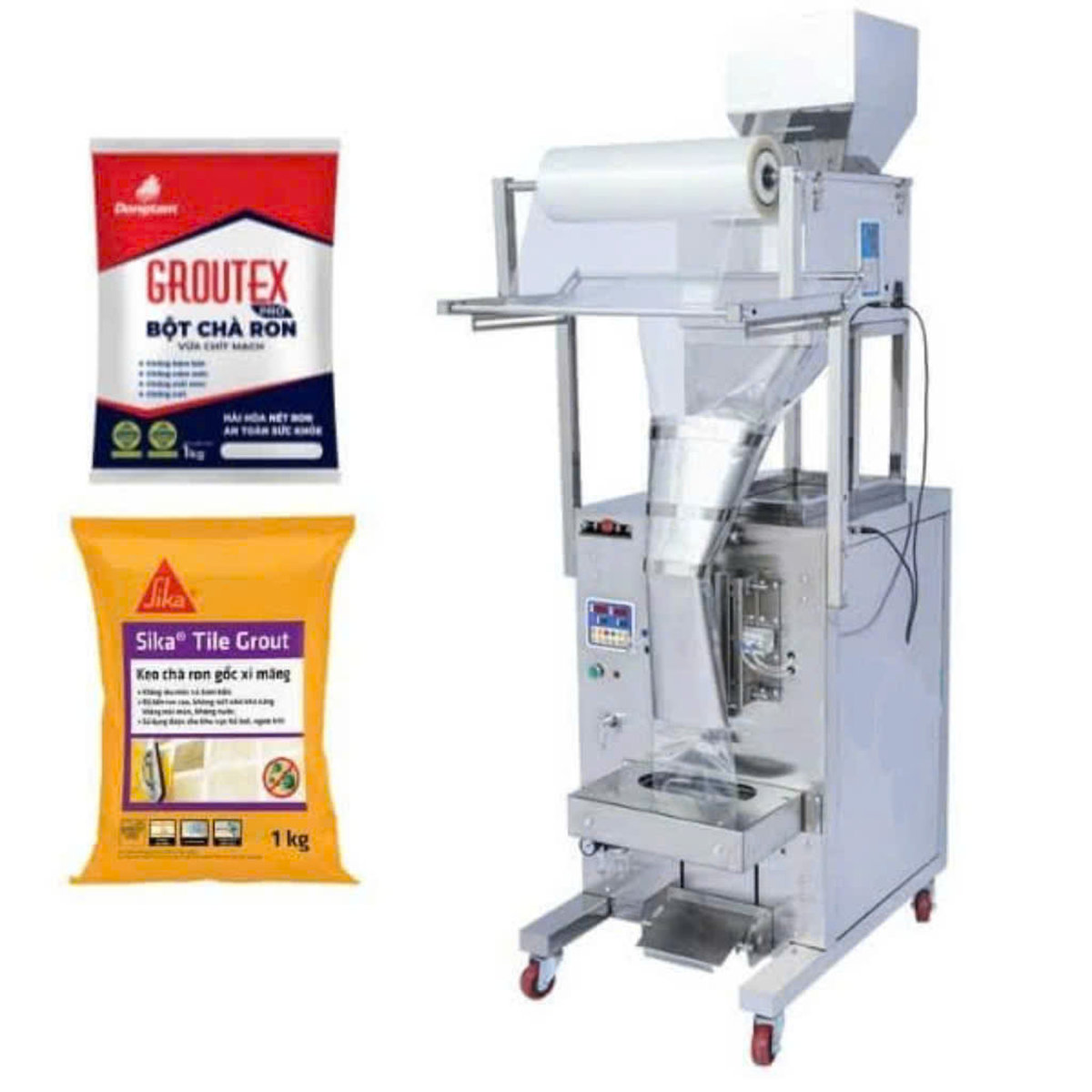 Máy đóng gói bột chà ron bán tự động