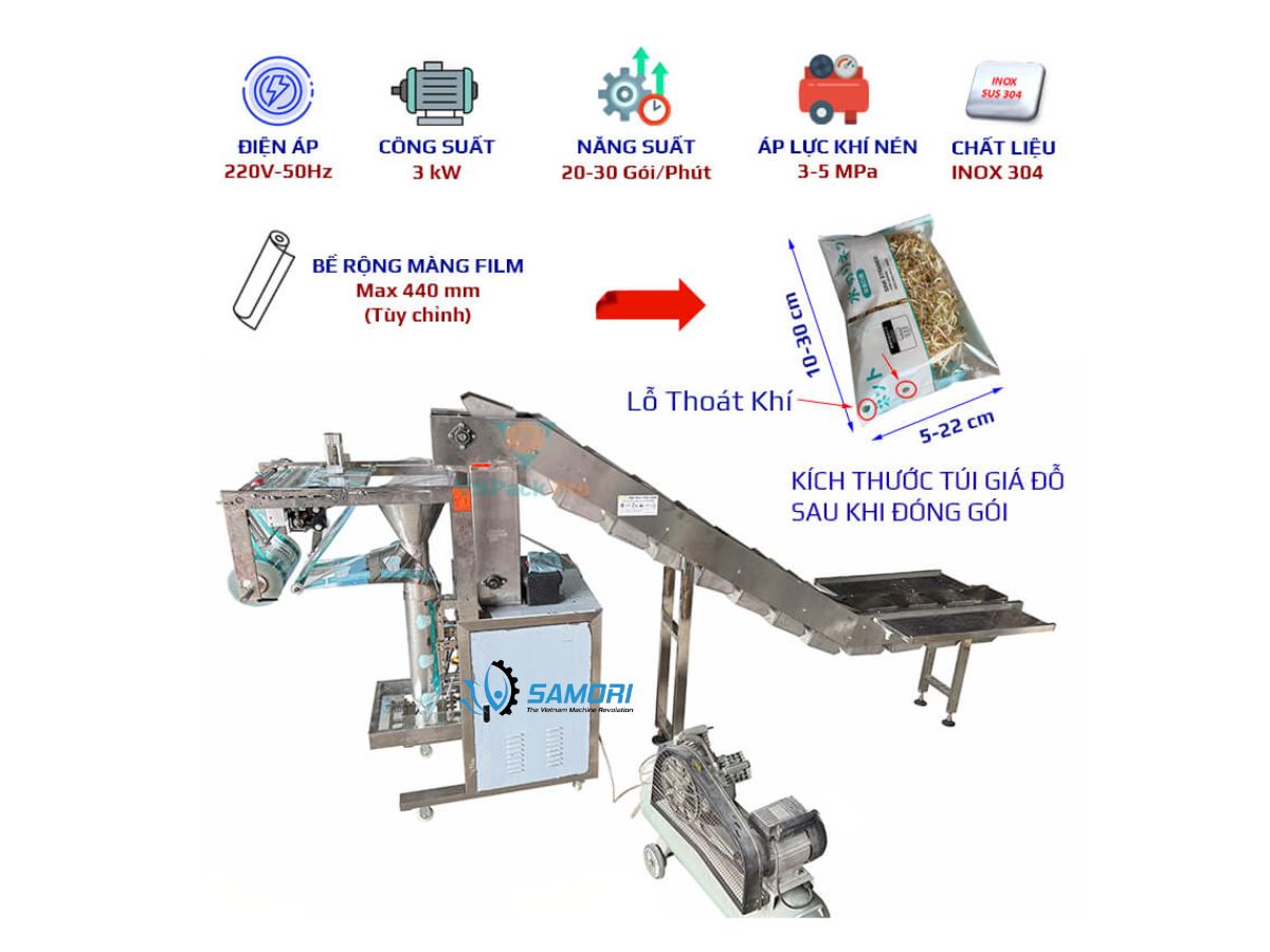 Máy đóng gói giá đỗ chất lượng