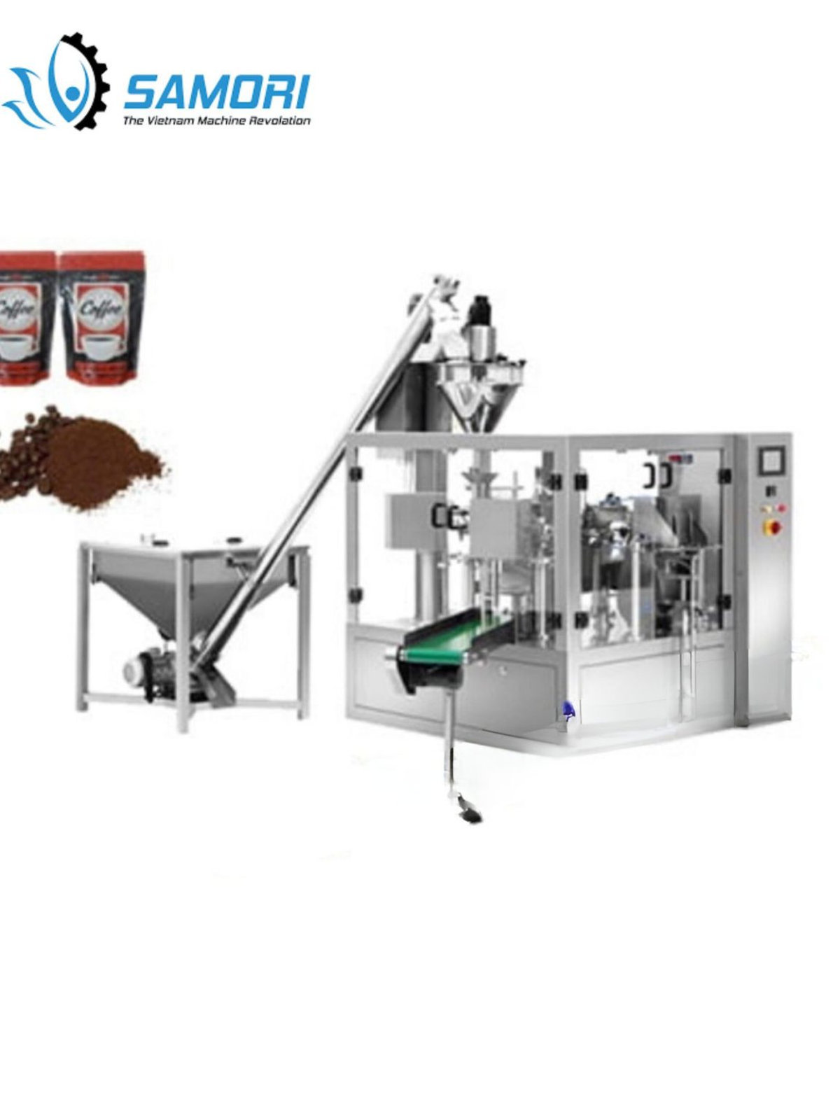 Máy đóng gói túi lớn dạng trạm xoay